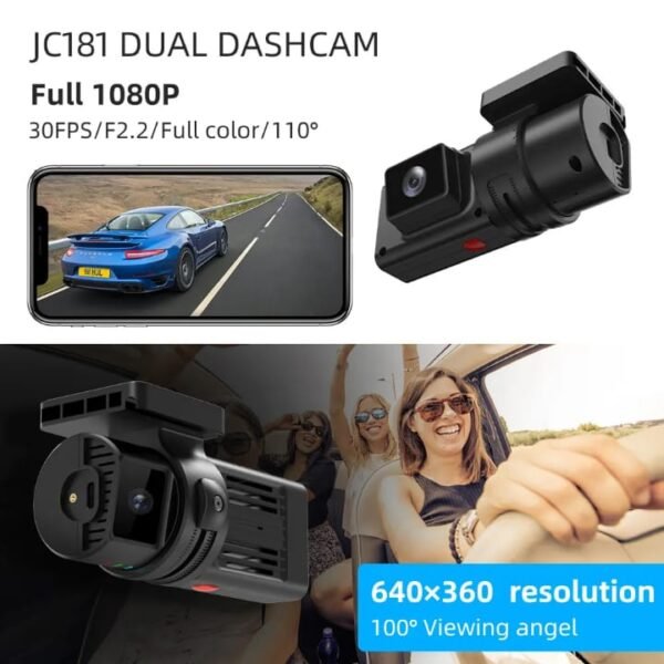 Jimi JC181 Dual-Channel 4G Car Dashcam - Image 2